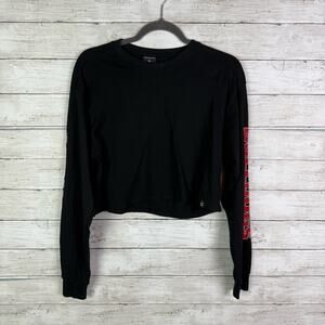 Hype & Vice Georgia Long Sleeve Crop Top Size Medium